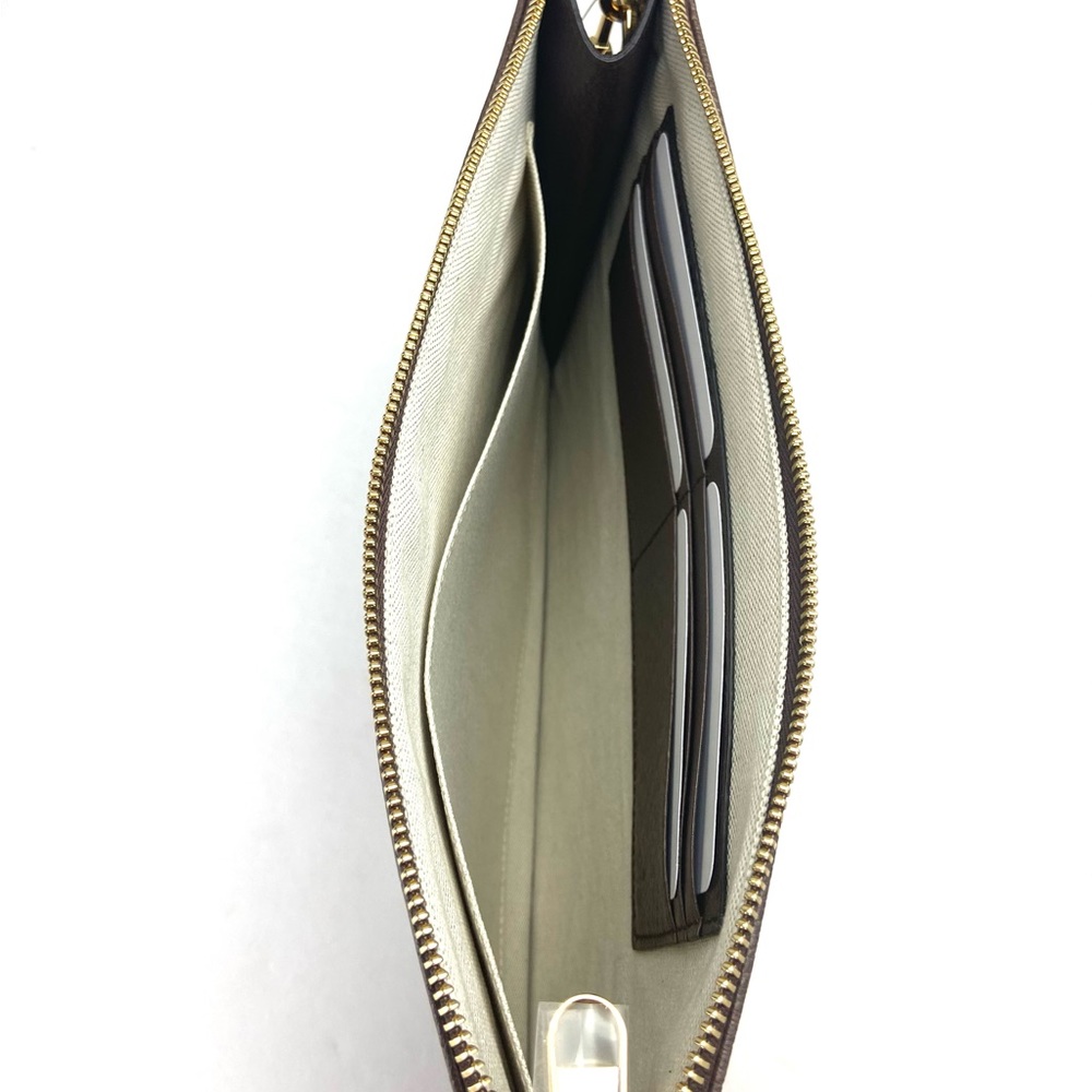 Gucci #672953 GG Supreme "100th Gucci Anniversary" Zip Top Clutch/Pouch, NWT - Picture 7 of 10